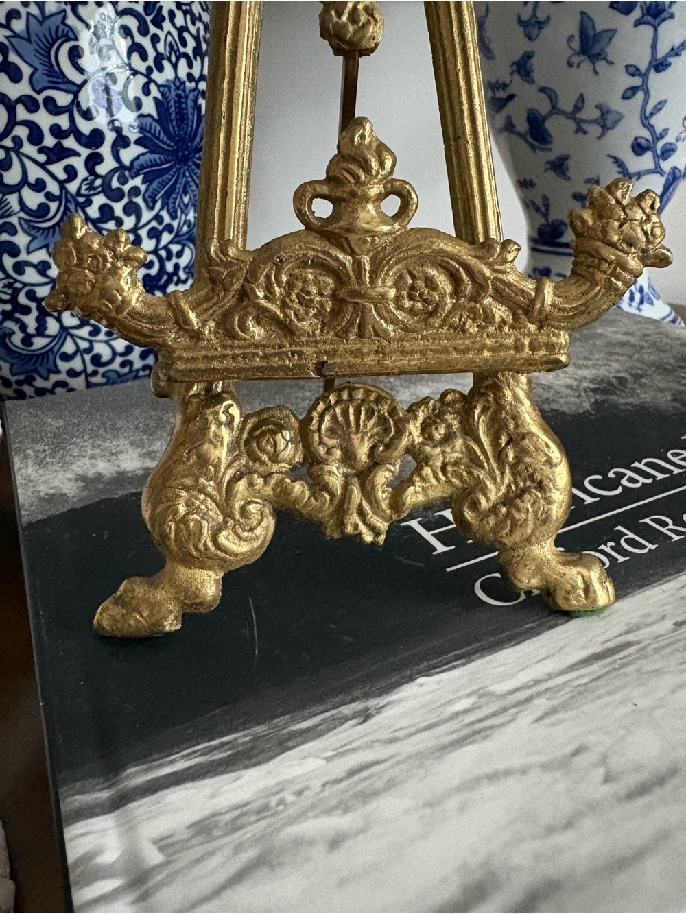 Vintage Andrea by Sadek Ornate Brass Easel - Picture 3 of 8